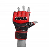 Рукавички для MMA PowerPlay 3055 Червоно-Чорні M фото товара