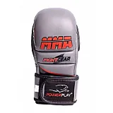 Рукавички для MMA PowerPlay 3026 Сірі S фото товара