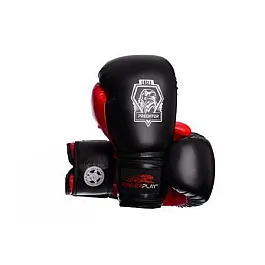 Боксерські рукавиці PowerPlay 3002 Чорно-Червоні 12 унцій