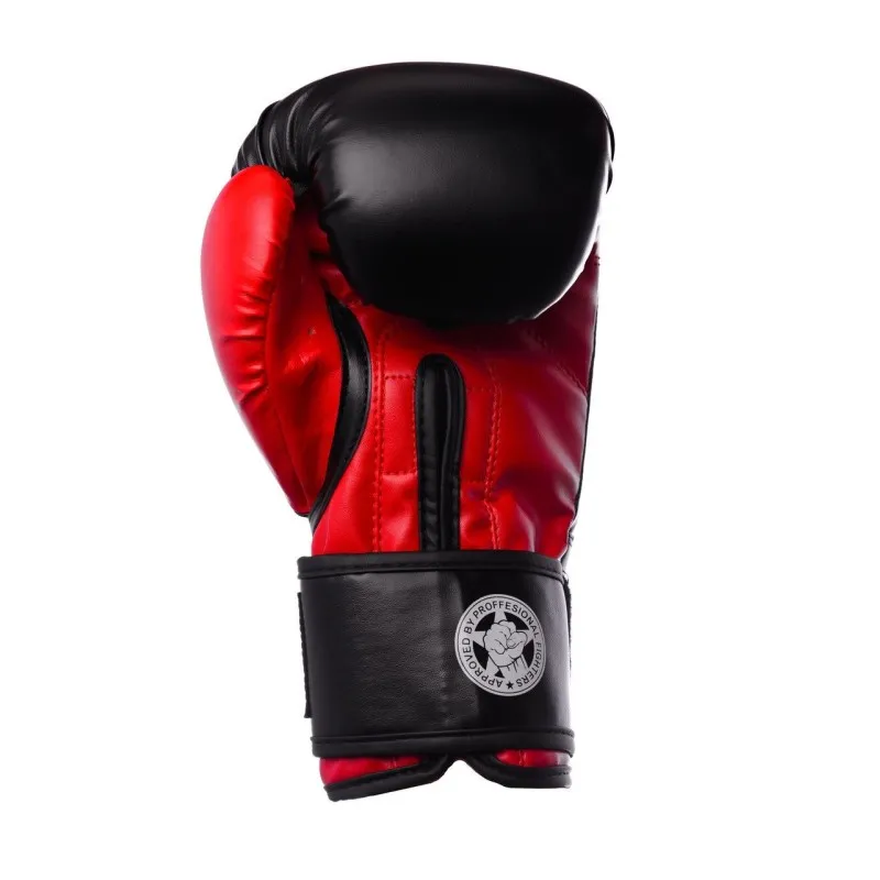 Боксерські рукавиці PowerPlay 3002 Чорно-Червоні 12 унцій фото товару
