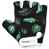 Велорукавички PowerPlay 001 Чорні листочки 2XS фото товару