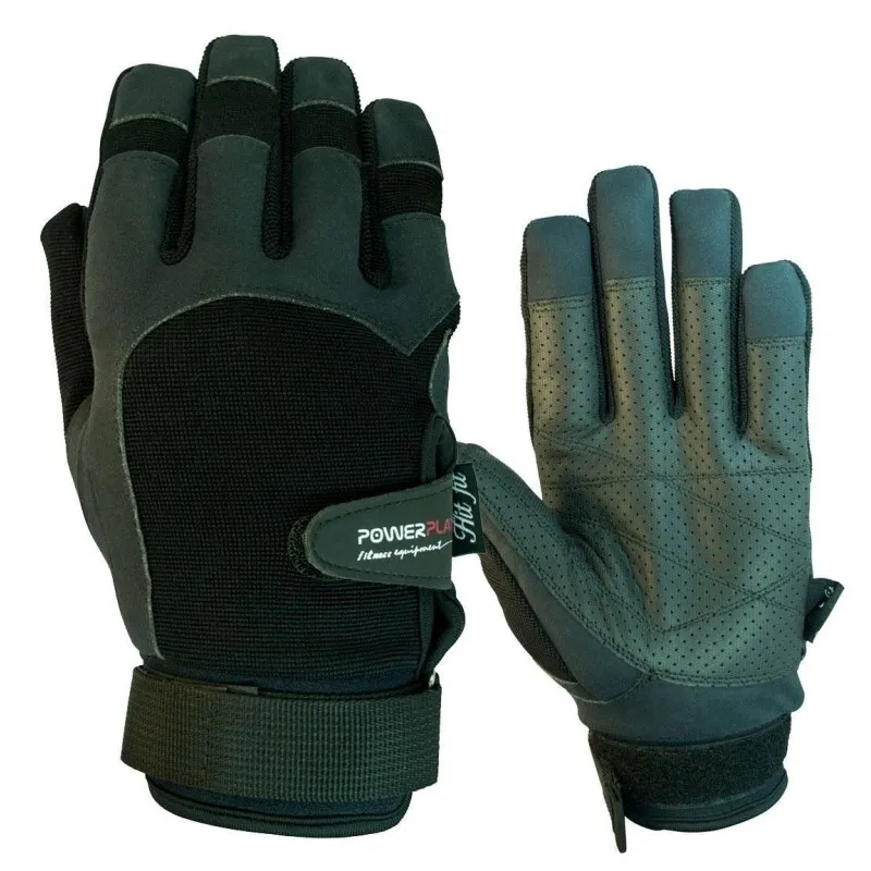 Рукавички для кроссфіту PowerPlay 2076 Чорні L фото товара