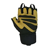 Рукавички для фітнесу PowerPlay 1063 B Чорно-Коричневі S фото товара