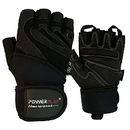 Рукавички для фітнесу PowerPlay 1063 E Чорні XL