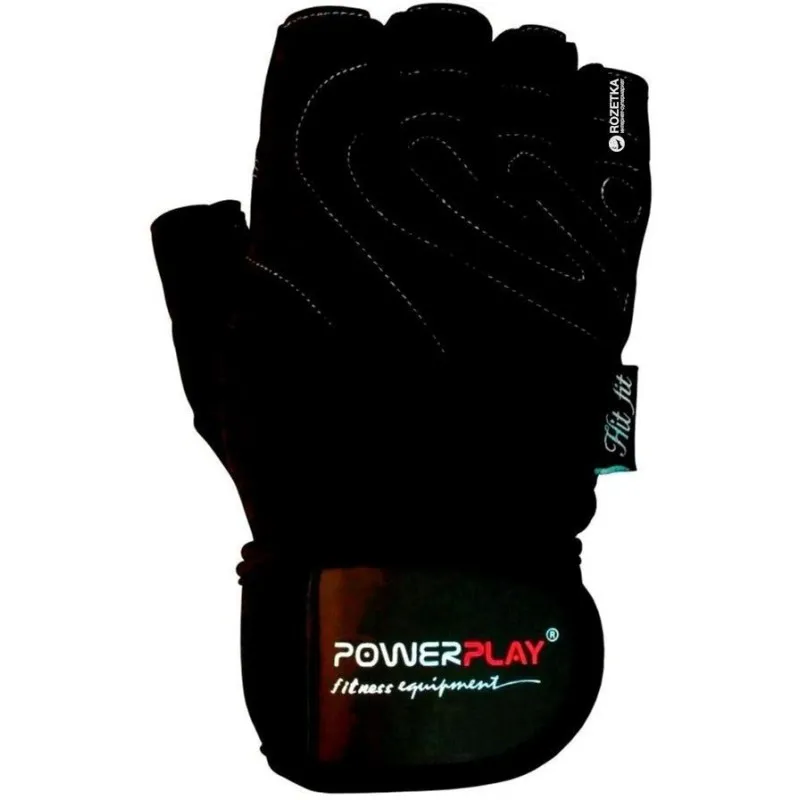 Рукавички для фітнесу PowerPlay 1063 E Чорні XL фото товару