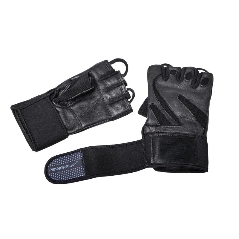 Рукавички для фітнесу PowerPlay 1064 Чорні M фото товару