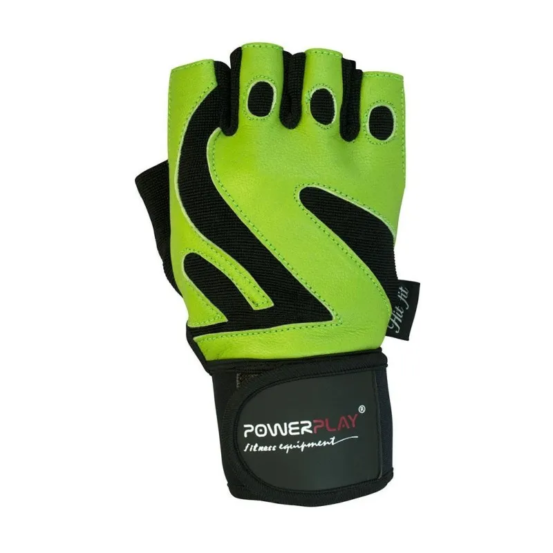 Рукавички для фітнесу PowerPlay 1064 D Зелені L фото товару