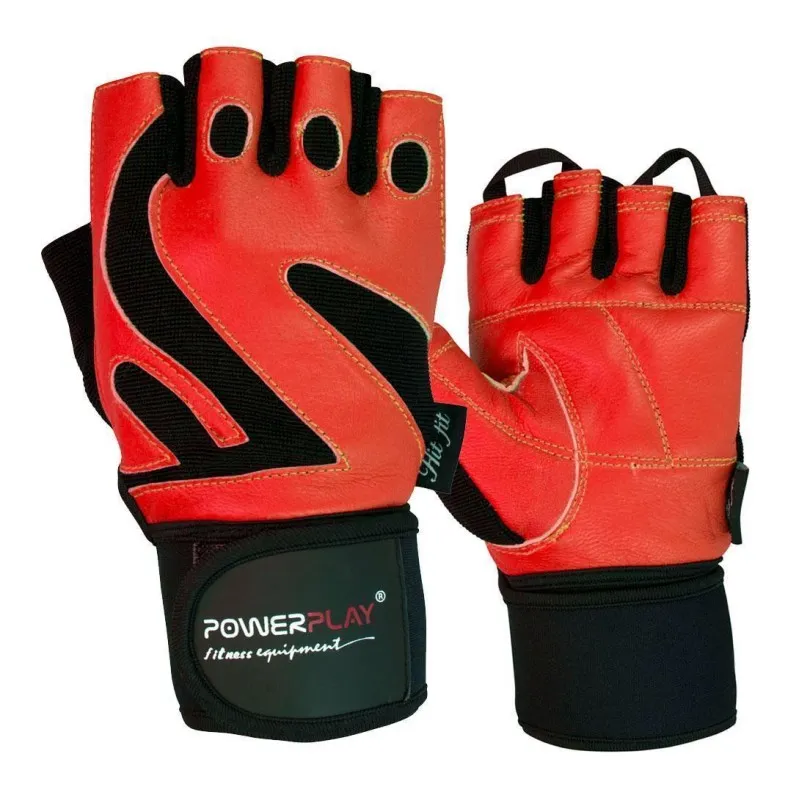 Рукавички для фітнесу PowerPlay 1064 E Червоні S фото товару