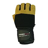Рукавички для фітнесу PowerPlay 1069 А Чорно-Коричневі S фото товару