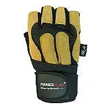 Рукавички для фітнесу PowerPlay 1071 А Чорно-Коричневі M фото товару