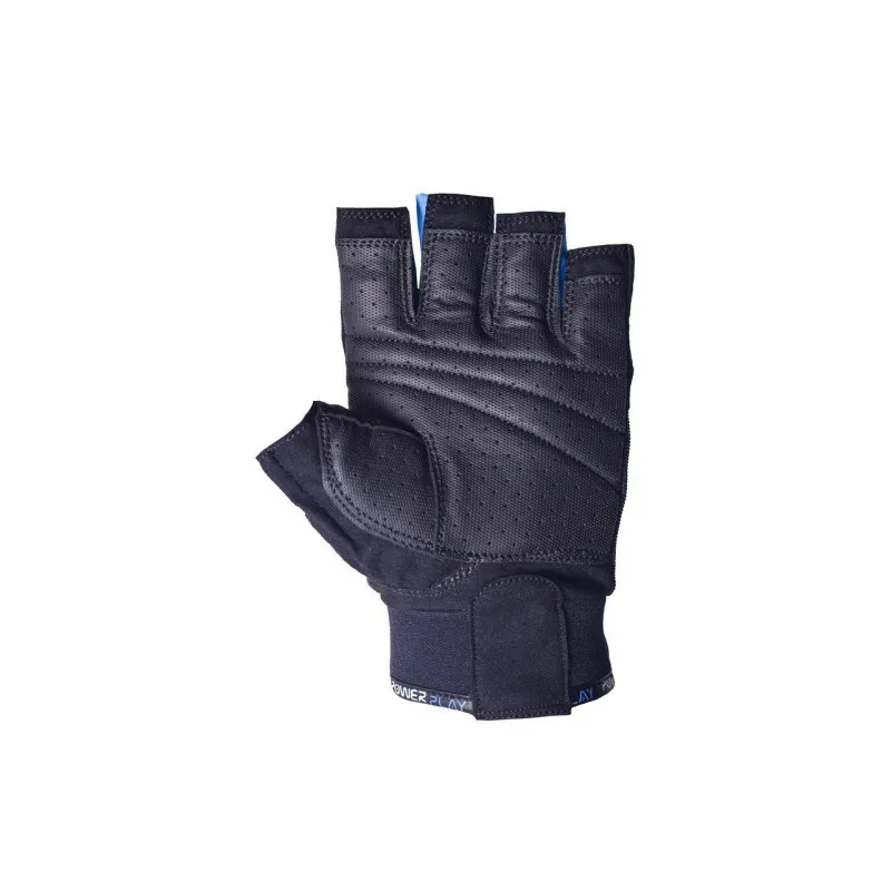 Рукавички для фітнесу PowerPlay 3092 Чорно-Сині L фото товару