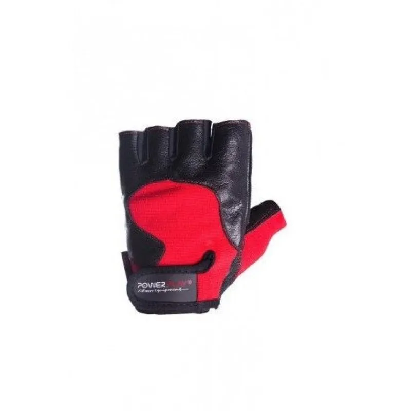 Рукавички для фітнесу PowerPlay 2154 Чорно-Червоні M фото товару