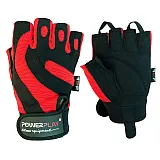 Рукавички для фітнесу PowerPlay 1598 Чорно-Червоні L фото товару