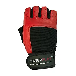 Рукавички для фітнесу PowerPlay 1588 A Чорно-Червоні S