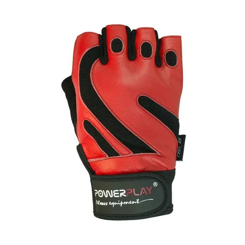 Рукавички для фітнесу PowerPlay 1586 Червоні M фото товара