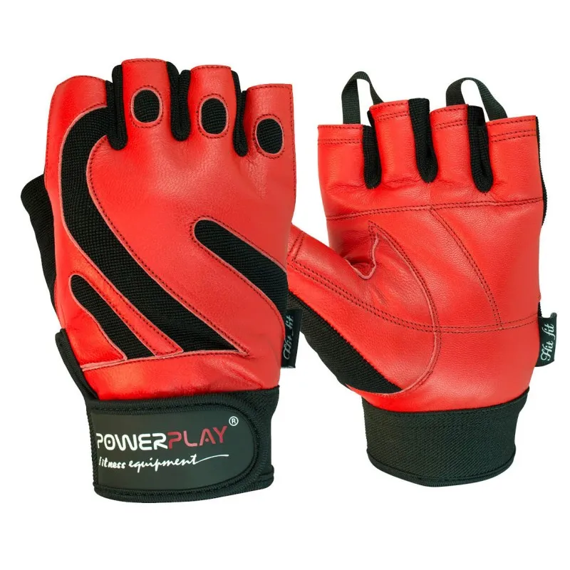 Рукавички для фітнесу PowerPlay 1586 Червоні XL фото товару