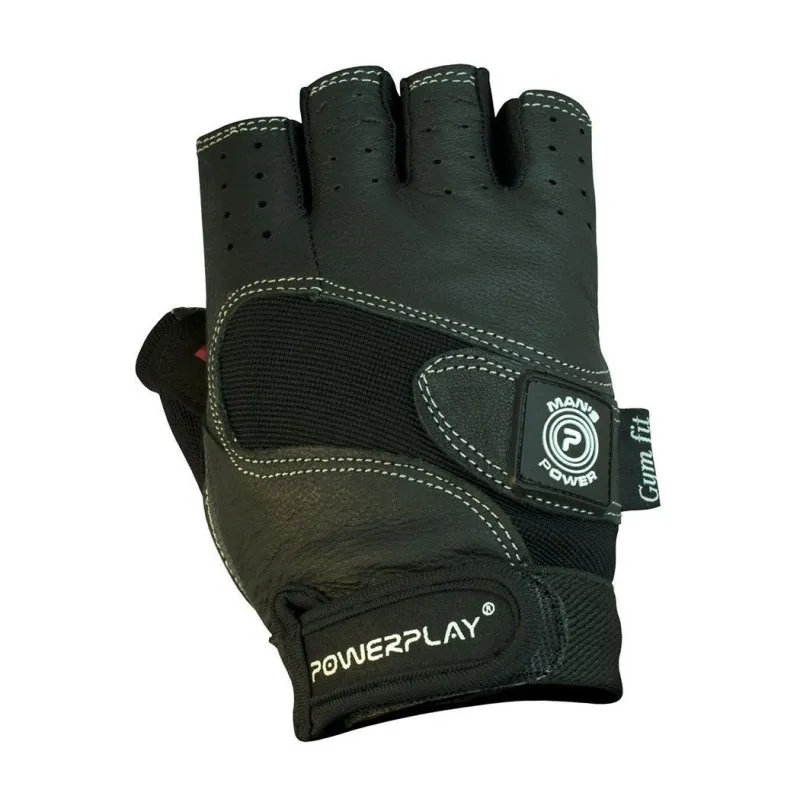 Рукавички для фітнесу PowerPlay 1552 Чорні XL фото товару