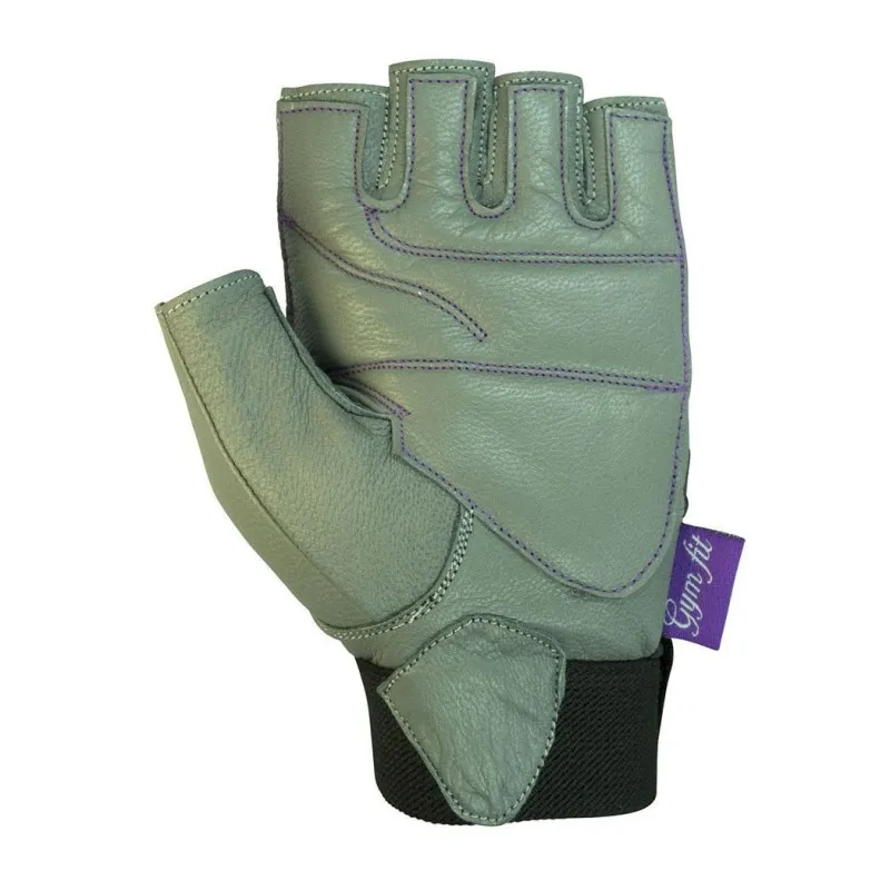 Рукавички для фітнесу PowerPlay 1725 A жіночі Сіро-Фіолетові M фото товару