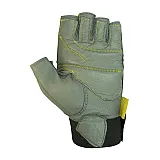 Рукавички для фітнесу PowerPlay 1725 B жіночі Сіро-Жовті M фото товару