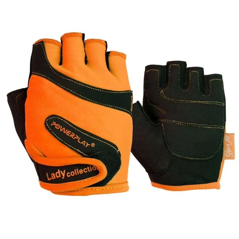 Рукавички для фітнесу PowerPlay 1729 D жіночі Оранжеві S фото товара