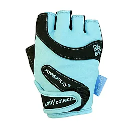 Рукавички для фітнесу PowerPlay 1729 A жіночі Блакитні XS
