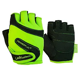 Рукавички для фітнесу PowerPlay 1729 B жіночі Салатові M