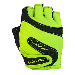 Рукавички для фітнесу PowerPlay 1729 B жіночі Салатові M