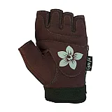 Рукавички для фітнесу PowerPlay 1733 жіночі Коричневі M фото товару