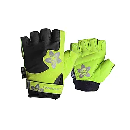 Рукавички для фітнесу PowerPlay 1733 С жіночі Чорно-Зелені M