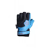 Рукавички для фітнесу PowerPlay 1733 В жіночі Чорно-Блакитні S фото товару
