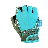 Рукавички для фітнесу PowerPlay 1735 жіночі Сіро-Блакитні XS фото товару