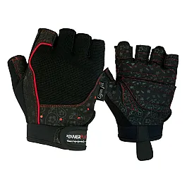 Рукавички для фітнесу PowerPlay 1736 жіночі Чорні XS