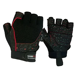 Рукавички для фітнесу PowerPlay 1736 жіночі Чорні S