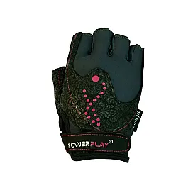Рукавички для фітнесу PowerPlay 1744 жіночі Чорні S