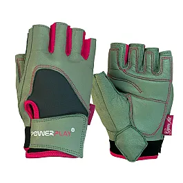 Рукавички для фітнесу PowerPlay 1747 жіночі Сірі XS