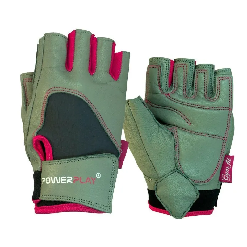 Рукавички для фітнесу PowerPlay 1747 жіночі Сірі S фото товару
