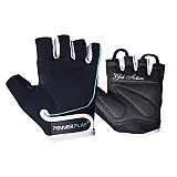 Рукавички для фітнесу PowerPlay 1750 жіночі Чорно-Блакитний M фото товару