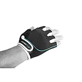 Рукавички для фітнесу PowerPlay 1750 жіночі Чорно-Блакитний M фото товару