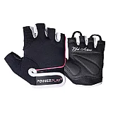 Рукавички для фітнесу PowerPlay 1750 жіночі Чорно-Розовий XS фото товара