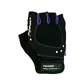 Рукавички для фітнесу PowerPlay 1751 жіночі Чорно-Фіолетові M фото товару