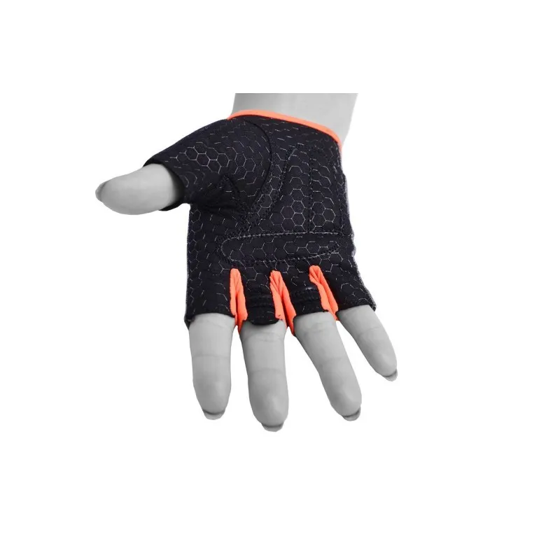 Рукавички для фітнесу PowerPlay 2935 жіночі Сіро-Оранжеві XS фото товара