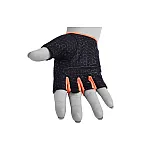 Рукавички для фітнесу PowerPlay 2935 жіночі Сіро-Оранжеві S фото товару