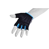 Рукавички для фітнесу PowerPlay 2935 жіночі Сіро-Сині XS фото товару