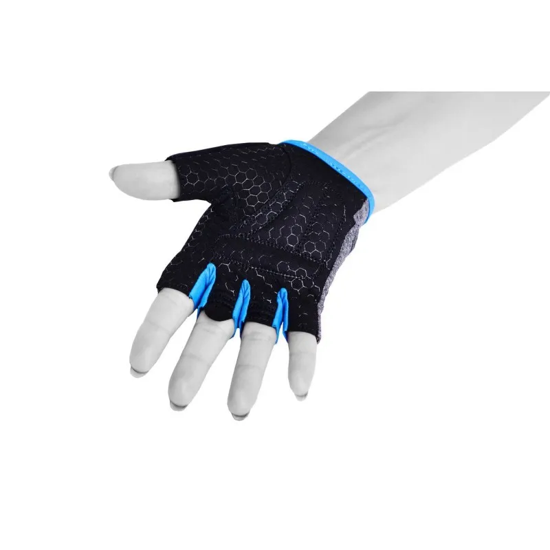 Рукавички для фітнесу PowerPlay 2935 жіночі Сіро-Сині XS фото товару