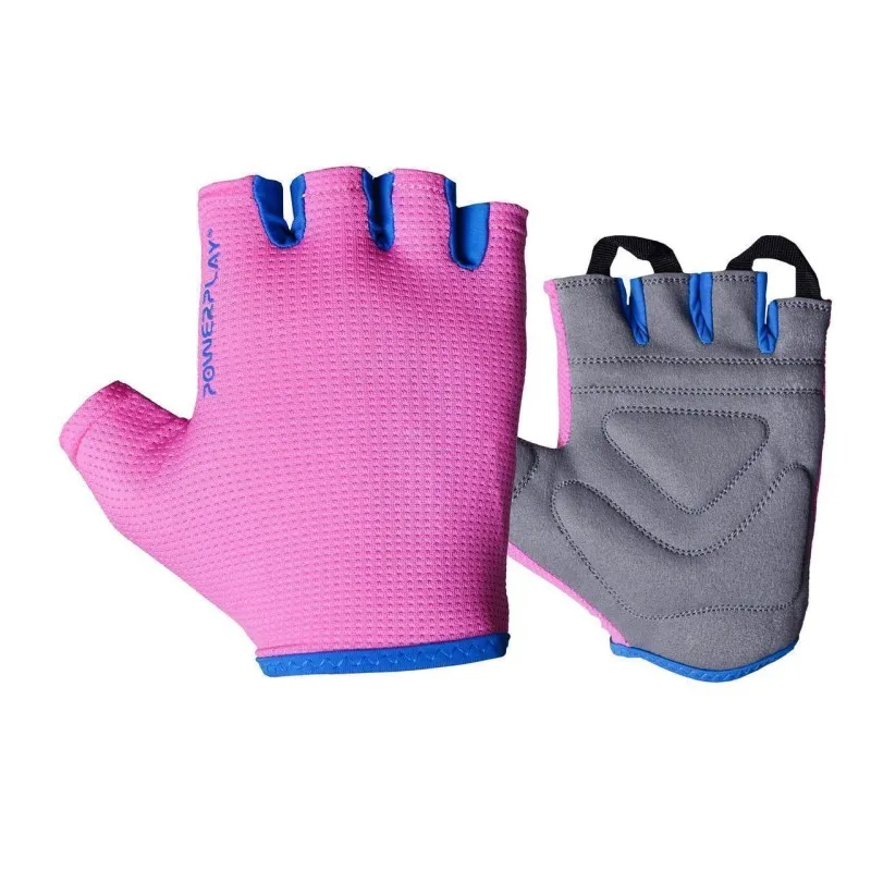 Фітнес рукавички PowerPlay 3418 жіночі Розові M фото товара