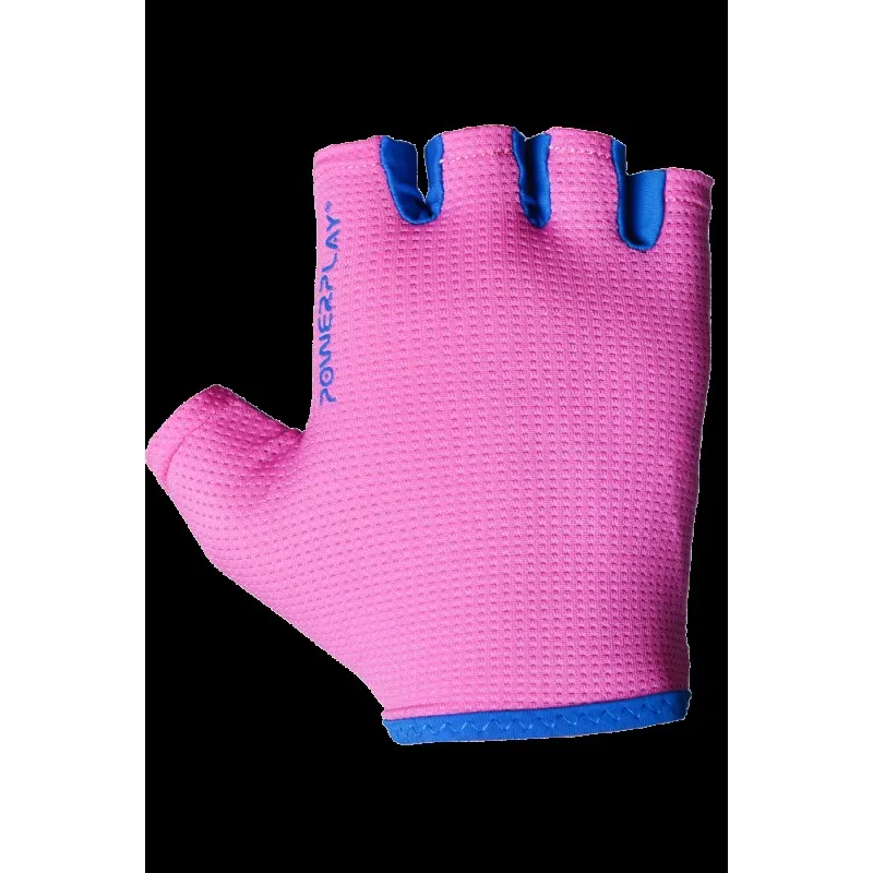 Фітнес рукавички PowerPlay 3418 жіночі Розові M фото товара