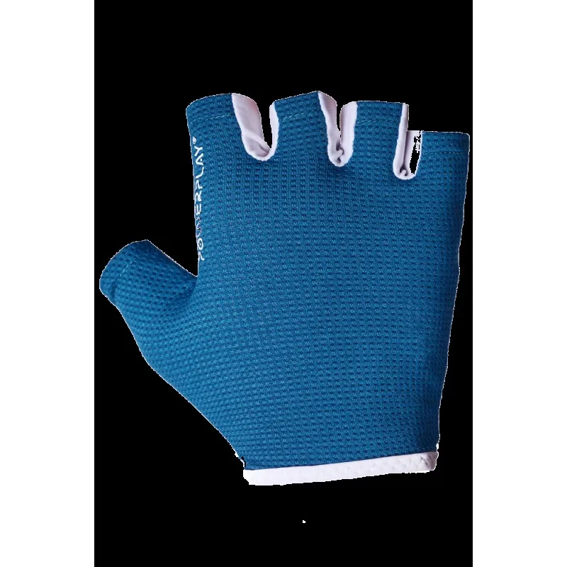 Фітнес рукавички PowerPlay 3418 жіночі Сині M фото товару