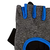 Рукавички для фітнесу PowerPlay 2935 жіночі Сіро-Сині M фото товара