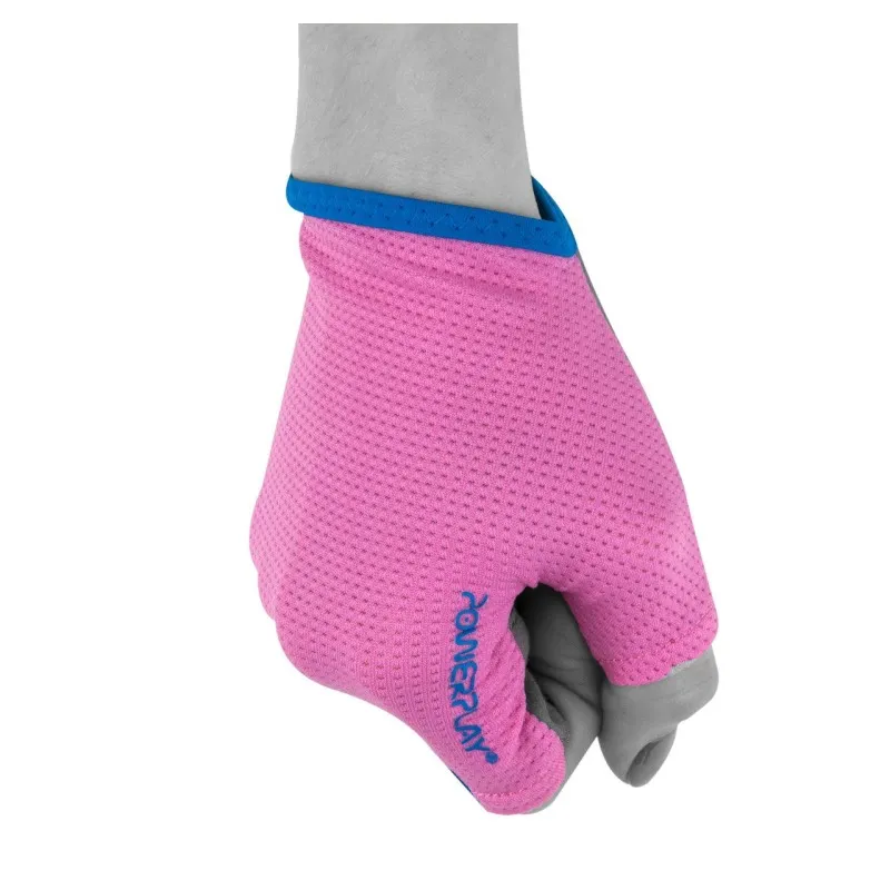 Фітнес рукавички PowerPlay 3418 жіночі Розові M фото товара