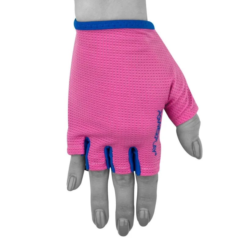 Фітнес рукавички PowerPlay 3418 жіночі Розові M фото товара